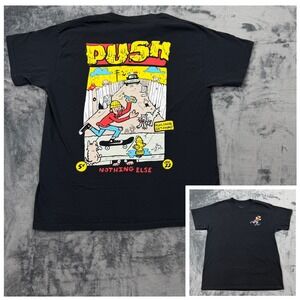 Empyre Mens Push Run Skate Getaway Graphic T-Shirt Black Large Skateboard Tee